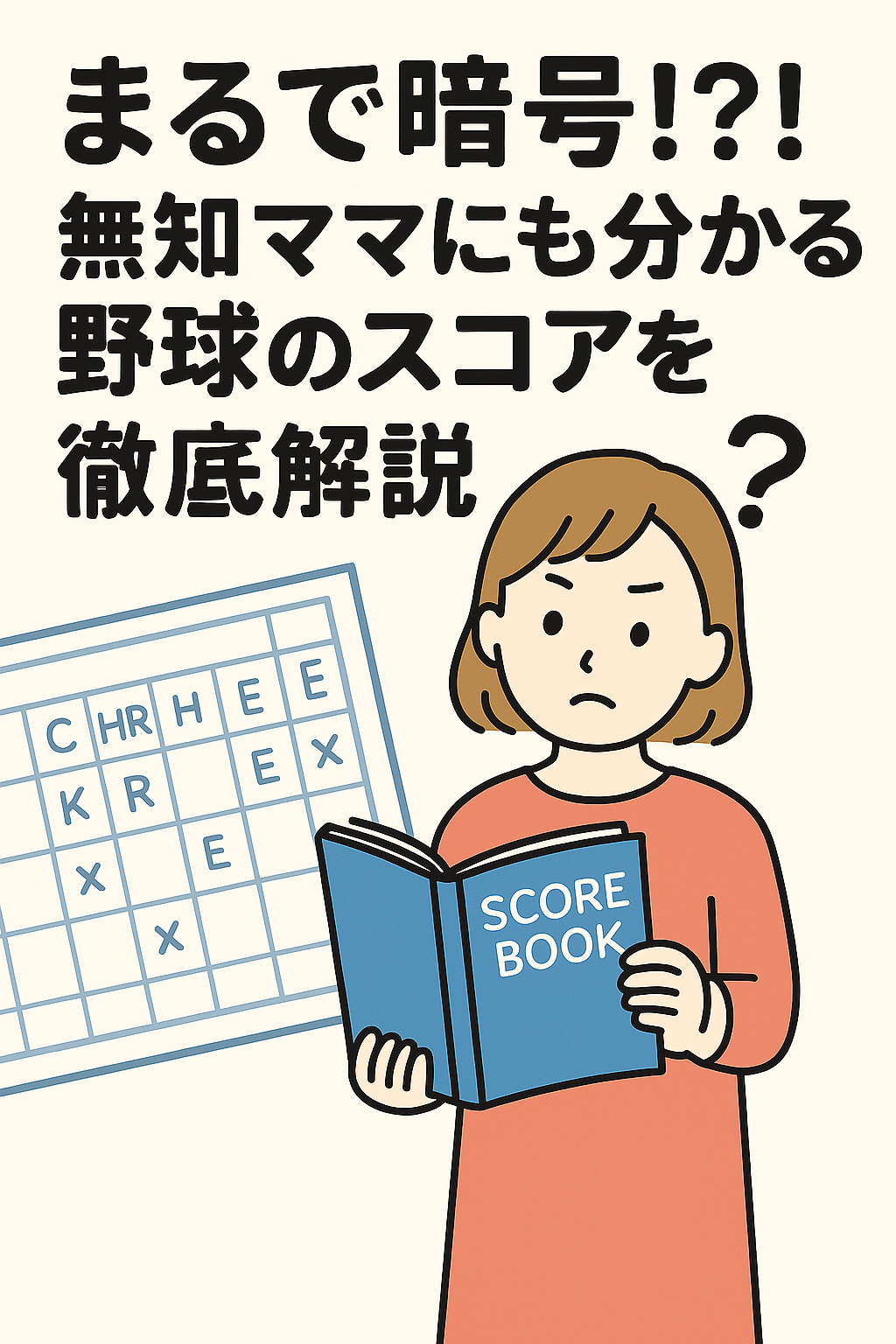 まるで暗号！？無知ママにも分かる野球のスコアを徹底解説