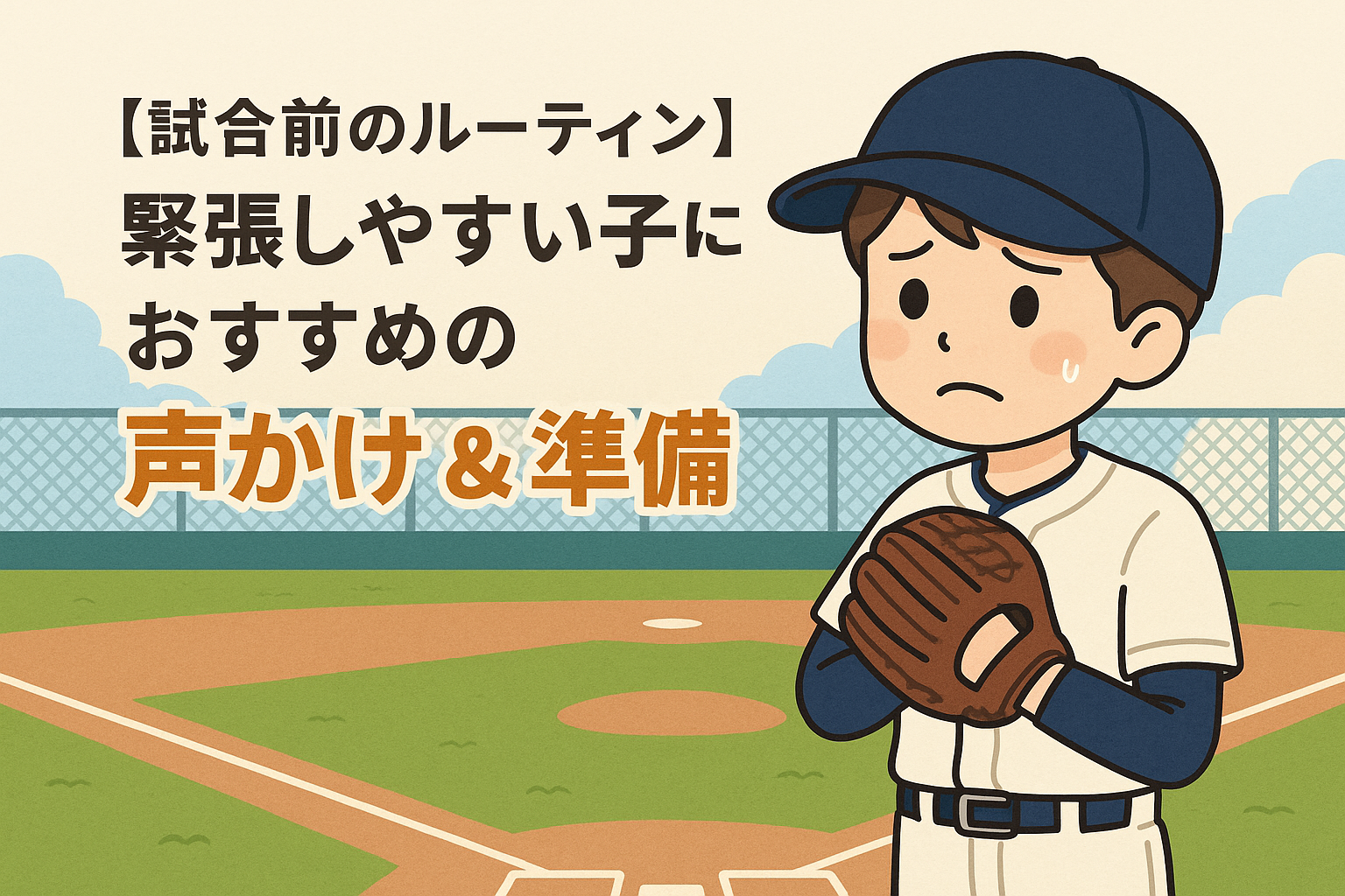 【試合前のルーティン】緊張しやすい子におすすめの声かけ＆準備｜親ができるサポートとは？