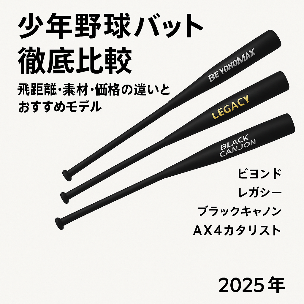 【2025年版】少年野球バット徹底比較｜飛距離・素材・価格の違いとおすすめモデル