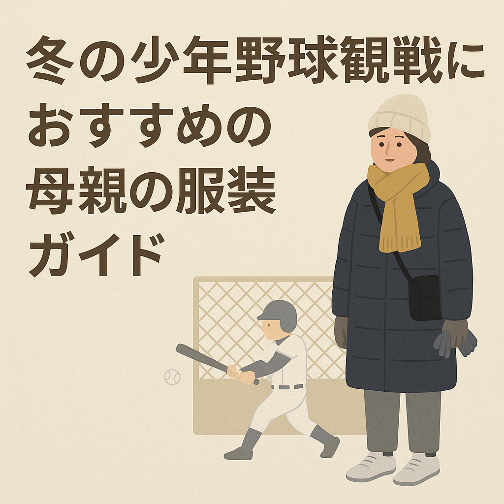 【冬の少年野球】母親の観戦服装ガイド｜防寒もおしゃれも叶える冬コーデ