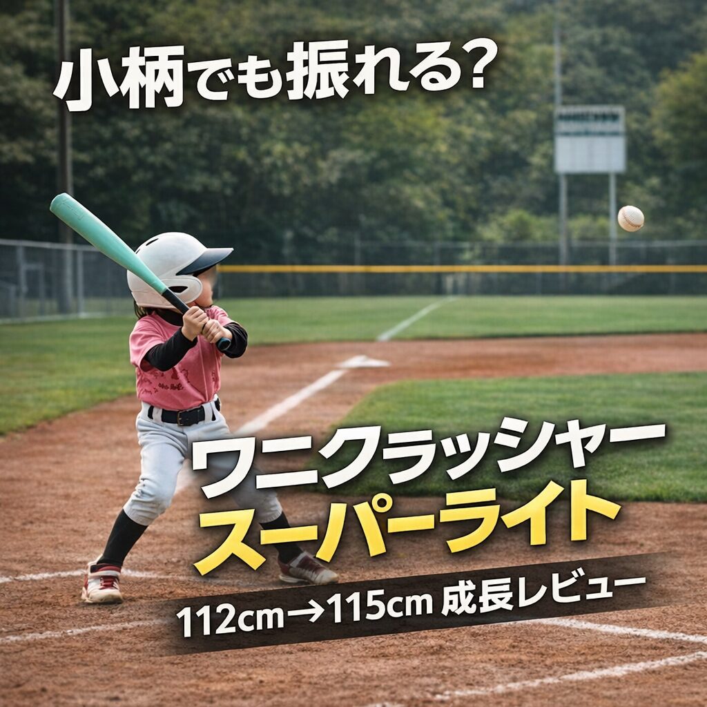 ワニクラッシャースーパーライト 口コミ】小柄でも振れる？ジュニア